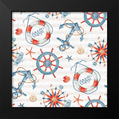 Nautical Life Step 02A Black Modern Wood Framed Art Print by Audit, Lisa