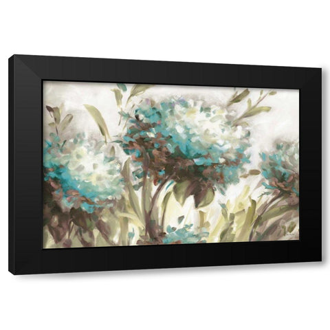 Hydrangea Field Neutral Black Modern Wood Framed Art Print by Audit, Lisa