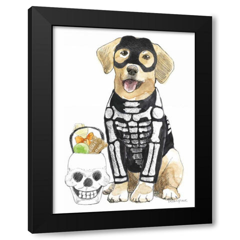 Halloween Pets VII Black Modern Wood Framed Art Print by Grove, Beth