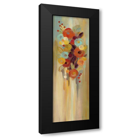 Tall Autumn Flowers II Black Modern Wood Framed Art Print with Double Matting by Vassileva, Silvia