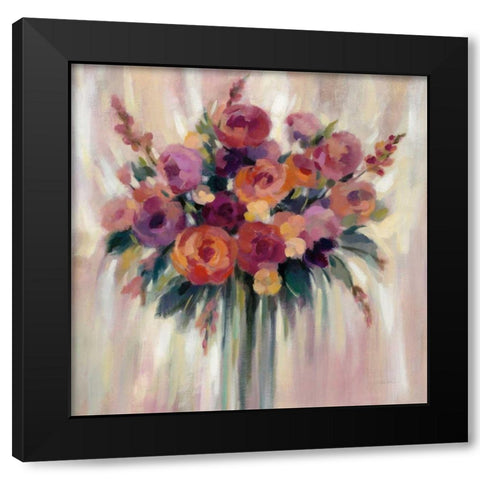 Autumn Bouquet Black Modern Wood Framed Art Print with Double Matting by Vassileva, Silvia