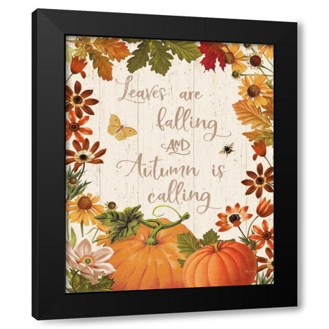 Fall Garden III v2 Black Modern Wood Framed Art Print by Pertiet, Katie