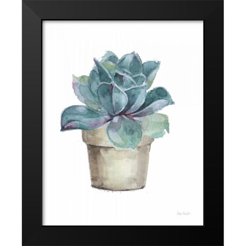 Mixed Greens Succulent IV Black Modern Wood Framed Art Print by Audit, Lisa