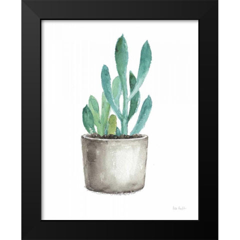 Mixed Greens Succulent V Black Modern Wood Framed Art Print by Audit, Lisa