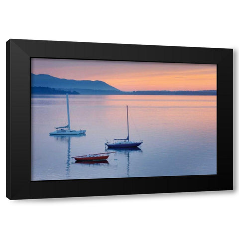 Bellingham Bay Black Modern Wood Framed Art Print with Double Matting by Majchrowicz, Alan