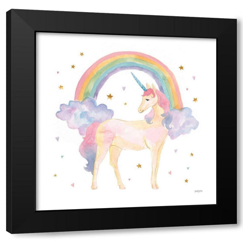 Magical Friends I Black Modern Wood Framed Art Print by Jackson, Jenaya