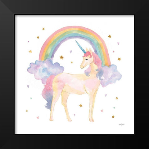 Magical Friends I Black Modern Wood Framed Art Print by Jackson, Jenaya