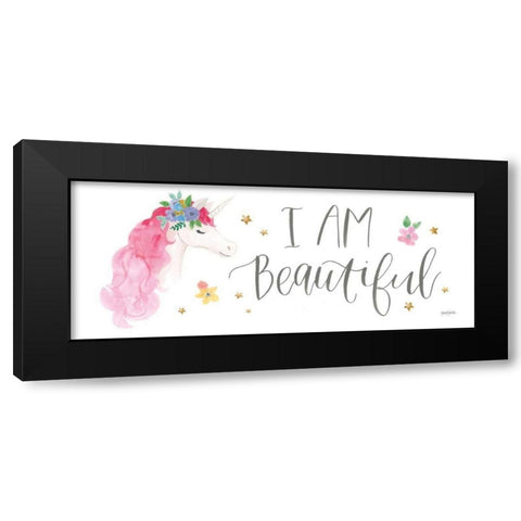 Magical Friends VII Black Modern Wood Framed Art Print by Jackson, Jenaya