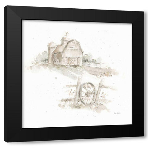 Farm Friends XV Neutral Black Modern Wood Framed Art Print with Double Matting by Audit, Lisa