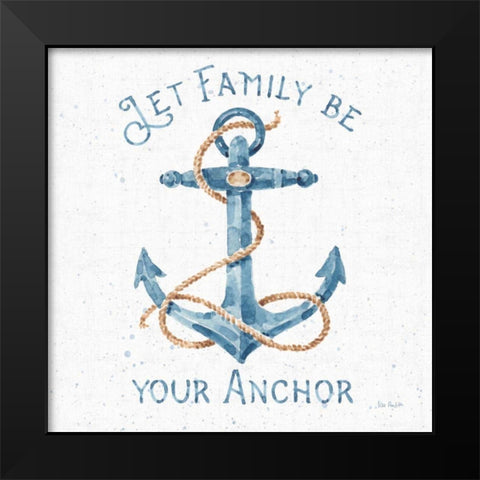 Nautical Life IV No Stripes Black Modern Wood Framed Art Print by Audit, Lisa