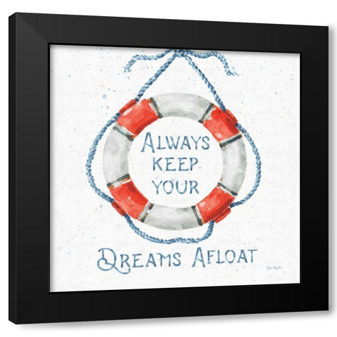 Nautical Life VI No Stripes Black Modern Wood Framed Art Print with Double Matting by Audit, Lisa