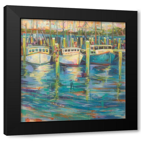 Trio Black Modern Wood Framed Art Print by Vertentes, Jeanette