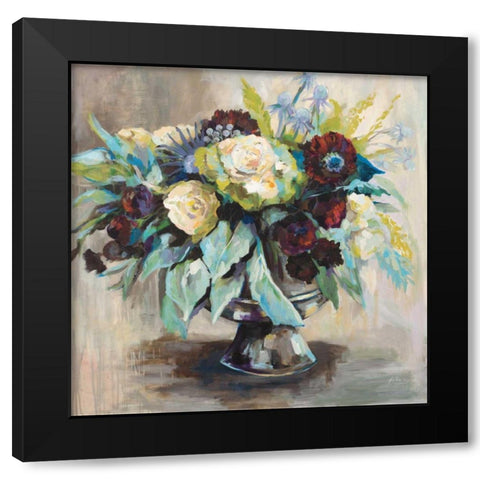 Serenity Black Modern Wood Framed Art Print with Double Matting by Vertentes, Jeanette