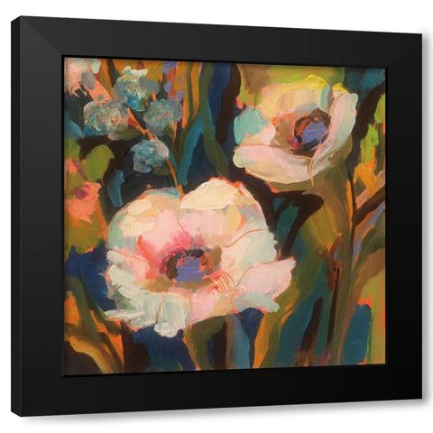 Dances Black Modern Wood Framed Art Print by Vertentes, Jeanette