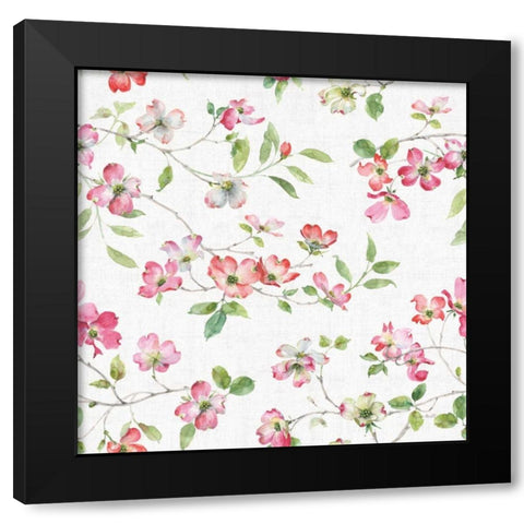 Dogwood Garden Step 01 Black Modern Wood Framed Art Print with Double Matting by Audit, Lisa
