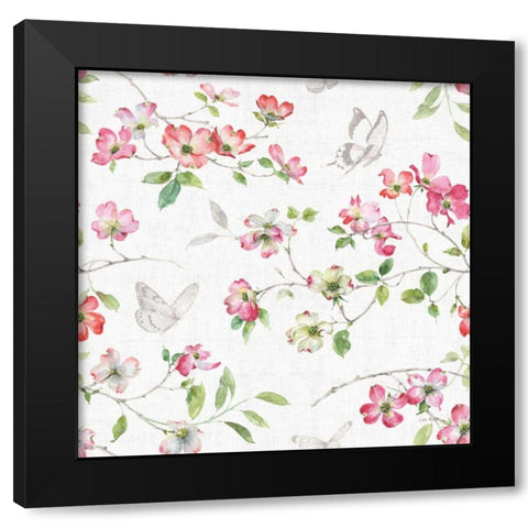 Dogwood Garden Step 02 Black Modern Wood Framed Art Print with Double Matting by Audit, Lisa