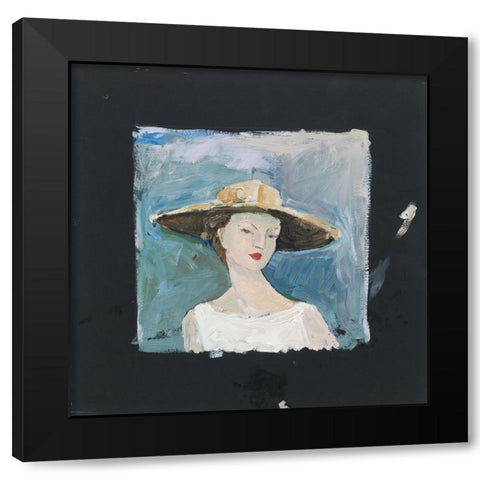 Missy Black Modern Wood Framed Art Print with Double Matting by Tillmon, Avery
