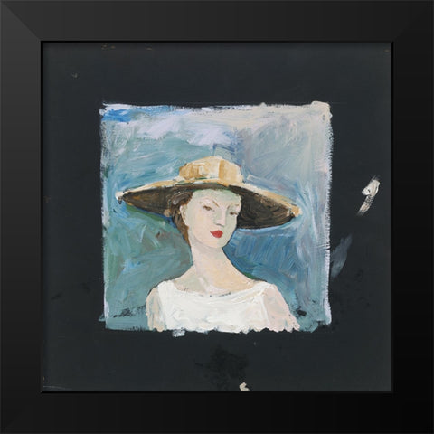 Missy Black Modern Wood Framed Art Print by Tillmon, Avery