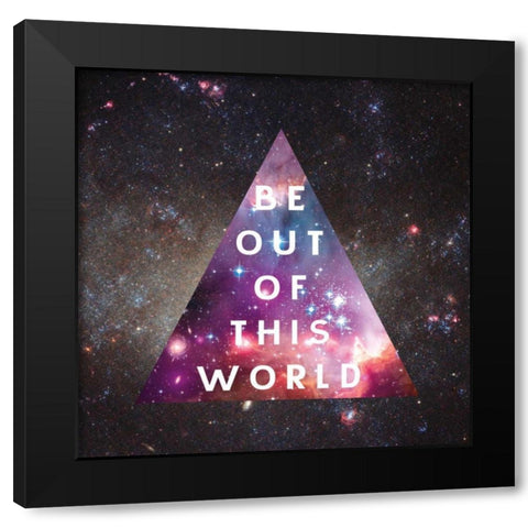 Out of this World I Black Modern Wood Framed Art Print with Double Matting by Wild Apple Portfolio