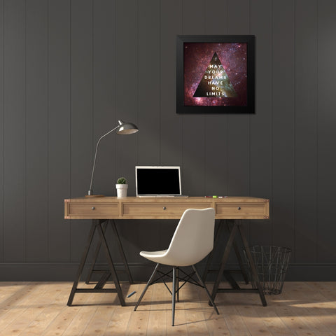 Out of this World II Black Modern Wood Framed Art Print by Wild Apple Portfolio