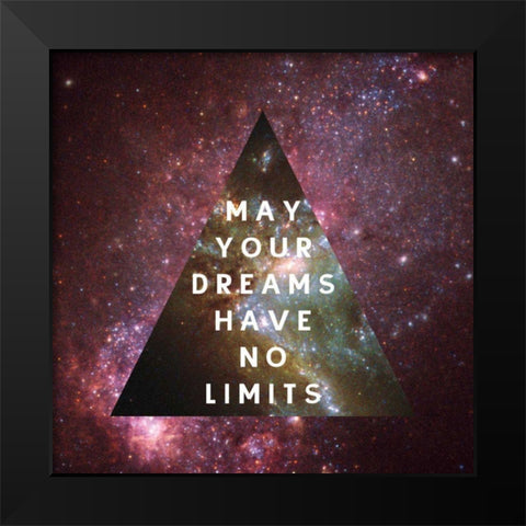 Out of this World II Black Modern Wood Framed Art Print by Wild Apple Portfolio