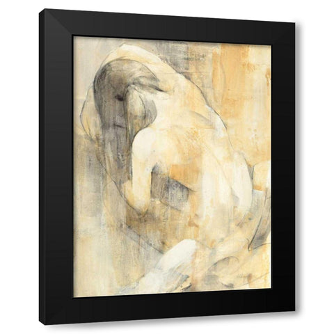 Boudoir I Black Modern Wood Framed Art Print by Hristova, Albena