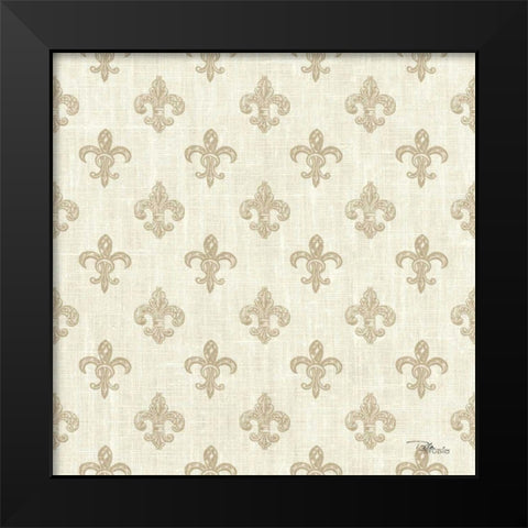 Paris Farmhouse Pattern IIIB Black Modern Wood Framed Art Print by Pela Studio