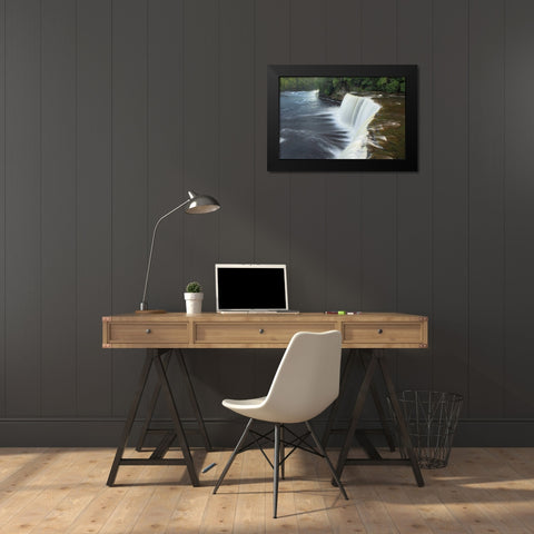 Tahquamenon Falls Michigan I Black Modern Wood Framed Art Print by Majchrowicz, Alan