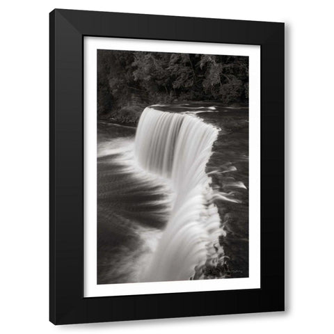 Tahquamenon Falls Michigan II BW Black Modern Wood Framed Art Print by Majchrowicz, Alan