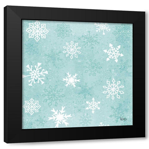 Festive Forest Pattern VIIA Black Modern Wood Framed Art Print with Double Matting by Charron, Veronique