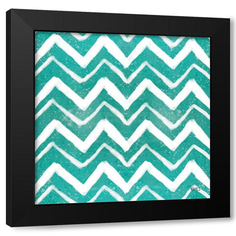 Festive Forest Pattern VIIIE Black Modern Wood Framed Art Print with Double Matting by Charron, Veronique