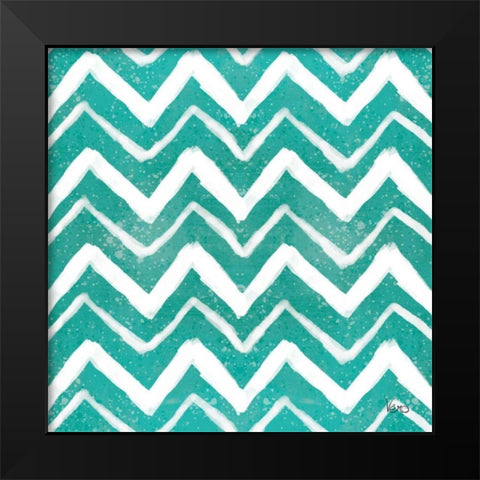 Festive Forest Pattern VIIIE Black Modern Wood Framed Art Print by Charron, Veronique