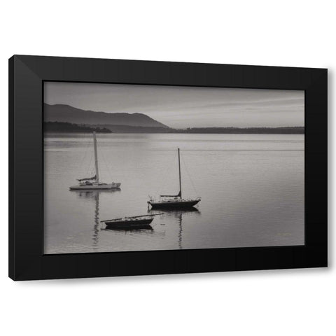 Bellingham Bay BW Black Modern Wood Framed Art Print by Majchrowicz, Alan