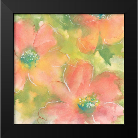 Summer Cosmos I Black Modern Wood Framed Art Print by Paschke, Chris