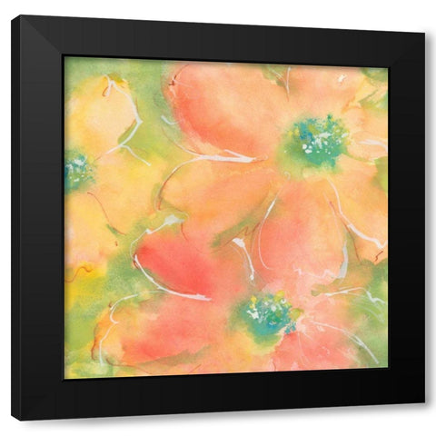 Summer Cosmos II Black Modern Wood Framed Art Print by Paschke, Chris