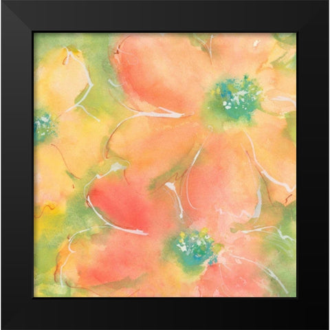 Summer Cosmos II Black Modern Wood Framed Art Print by Paschke, Chris
