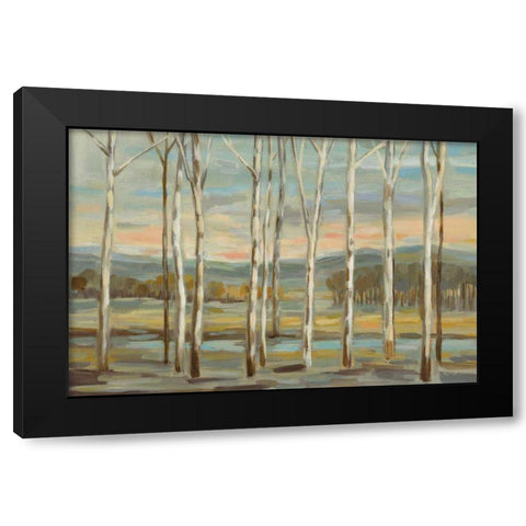 Silver Forest Black Modern Wood Framed Art Print with Double Matting by Vassileva, Silvia