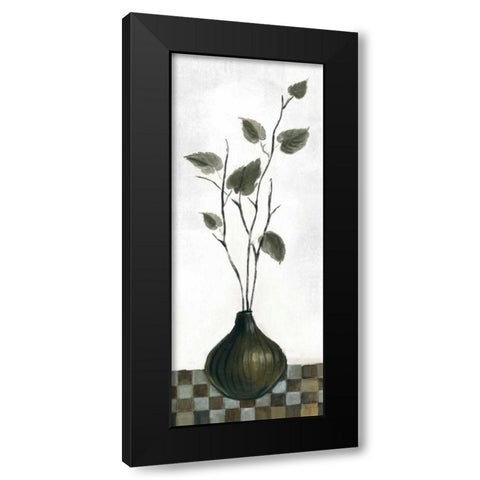 Zen Panel IV on White Black Modern Wood Framed Art Print by Vassileva, Silvia