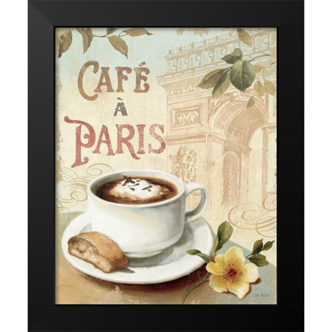 Cafe in Europe I Black Modern Wood Framed Art Print by Audit, Lisa
