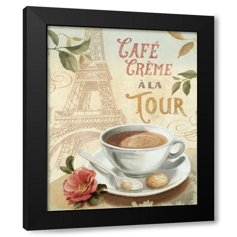 Cafe in Europe II Black Modern Wood Framed Art Print by Audit, Lisa