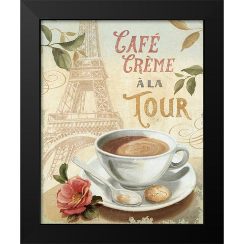 Cafe in Europe II Black Modern Wood Framed Art Print by Audit, Lisa