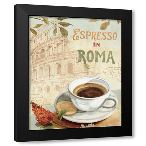 Cafe in Europe III Black Modern Wood Framed Art Print with Double Matting by Audit, Lisa