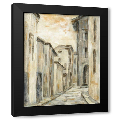 European Village II v2 Crop Black Modern Wood Framed Art Print by Vassileva, Silvia