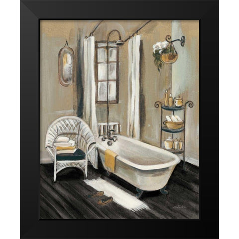 French Bath II Black Black Modern Wood Framed Art Print by Vassileva, Silvia