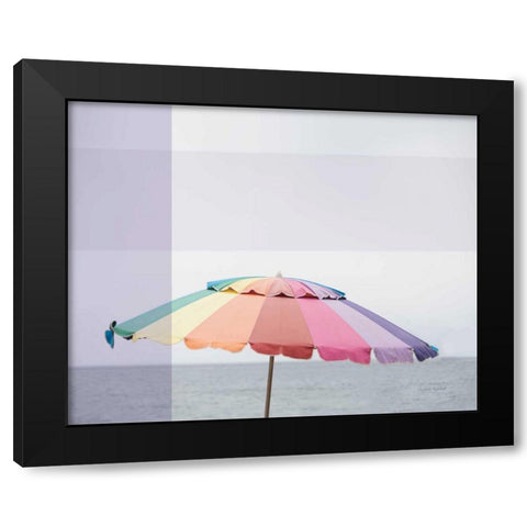 Shady V Black Modern Wood Framed Art Print with Double Matting by Urquhart, Elizabeth