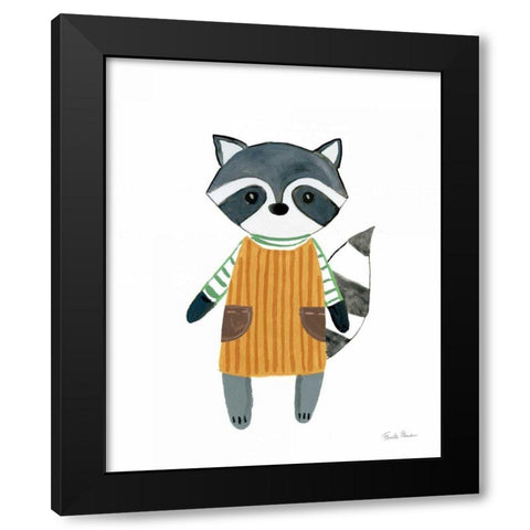 Neighborhood Pals III Black Modern Wood Framed Art Print by Zaman, Farida
