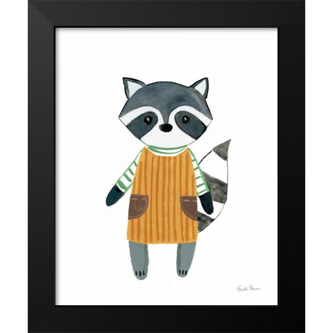 Neighborhood Pals III Black Modern Wood Framed Art Print by Zaman, Farida