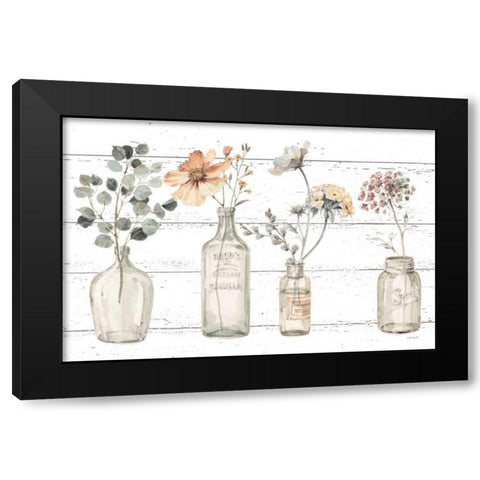 A Country Weekend VIII v2 Fall Flower Black Modern Wood Framed Art Print with Double Matting by Audit, Lisa