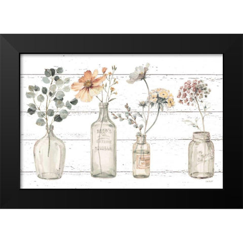 A Country Weekend VIII v2 Fall Flower Black Modern Wood Framed Art Print by Audit, Lisa