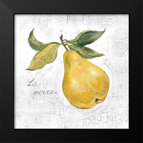 La Poire on White Black Modern Wood Framed Art Print by Vassileva, Silvia